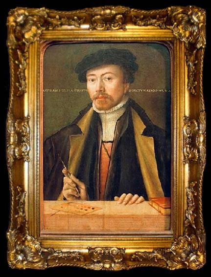 framed  Lucas Cranach the Younger Selbtsbildnis, ta009-2